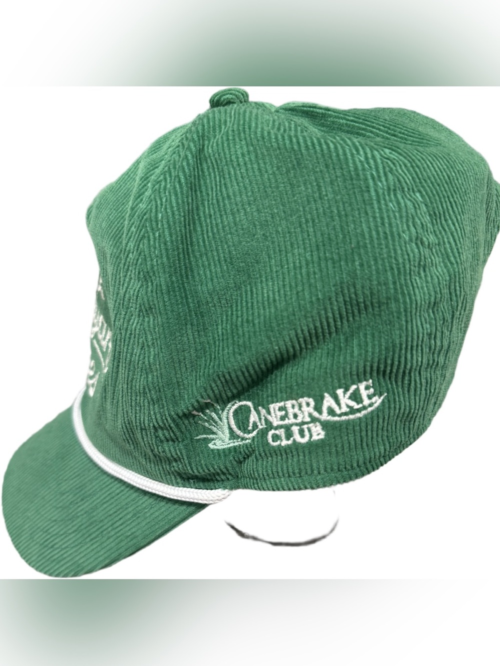 Vineyard Vines Green Corduroy Logo Cap with White Trim - Picture 6 of 6